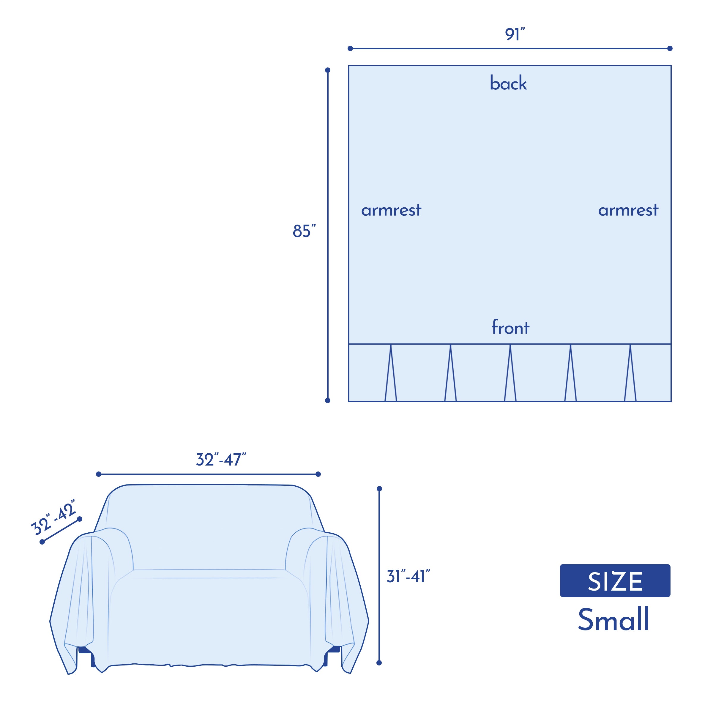 Calum Ruffle Linen Box Cushion Armchair Slipcover