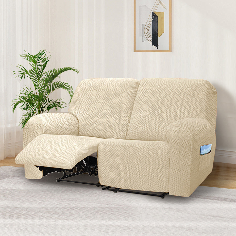 Sofa Cover for All Seasons-Elastic All-Inclusive Recliner Cover for First-Class Comfort  REC REC