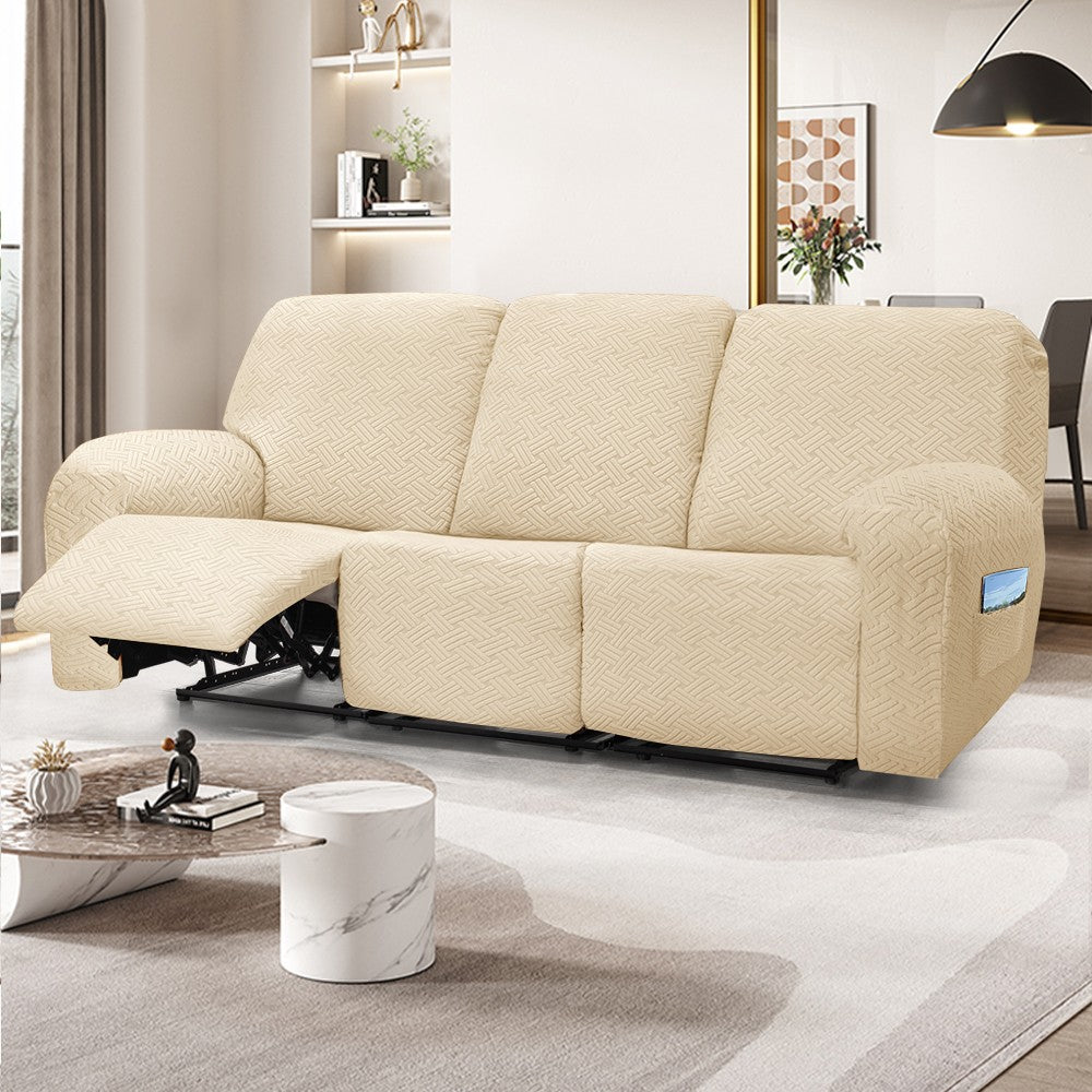 Sofa Cover for All Seasons-Elastic All-Inclusive Recliner Cover for First-Class Comfort  REC REC