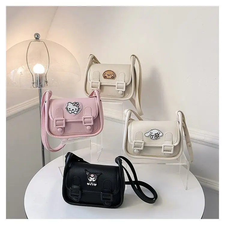 Kawaii Sanrio Kuromi All-match Armpit Bag Net Red Same Style Bag Cambridge Bag Shoulder Bag Japanese and Korean Gifts