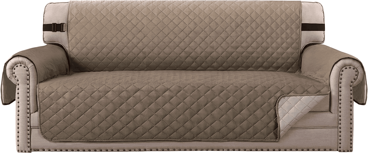 Sanmadrola 100% Waterproof Sofa Cover Machine Washable Couch Cover Love Seat Slipcover