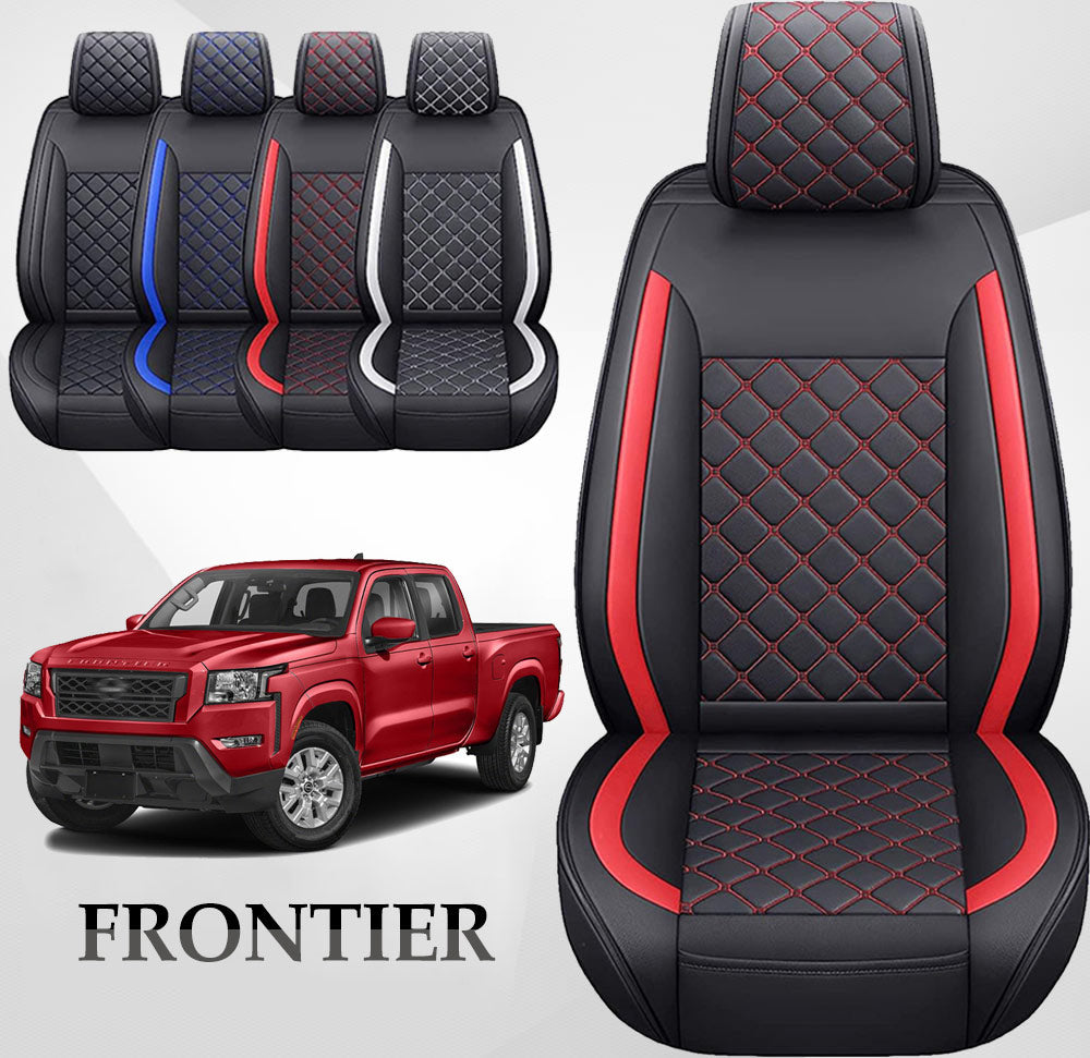 2005-2024 Nissan Frontier Leather Waterproof Car Seat Covers Full Set