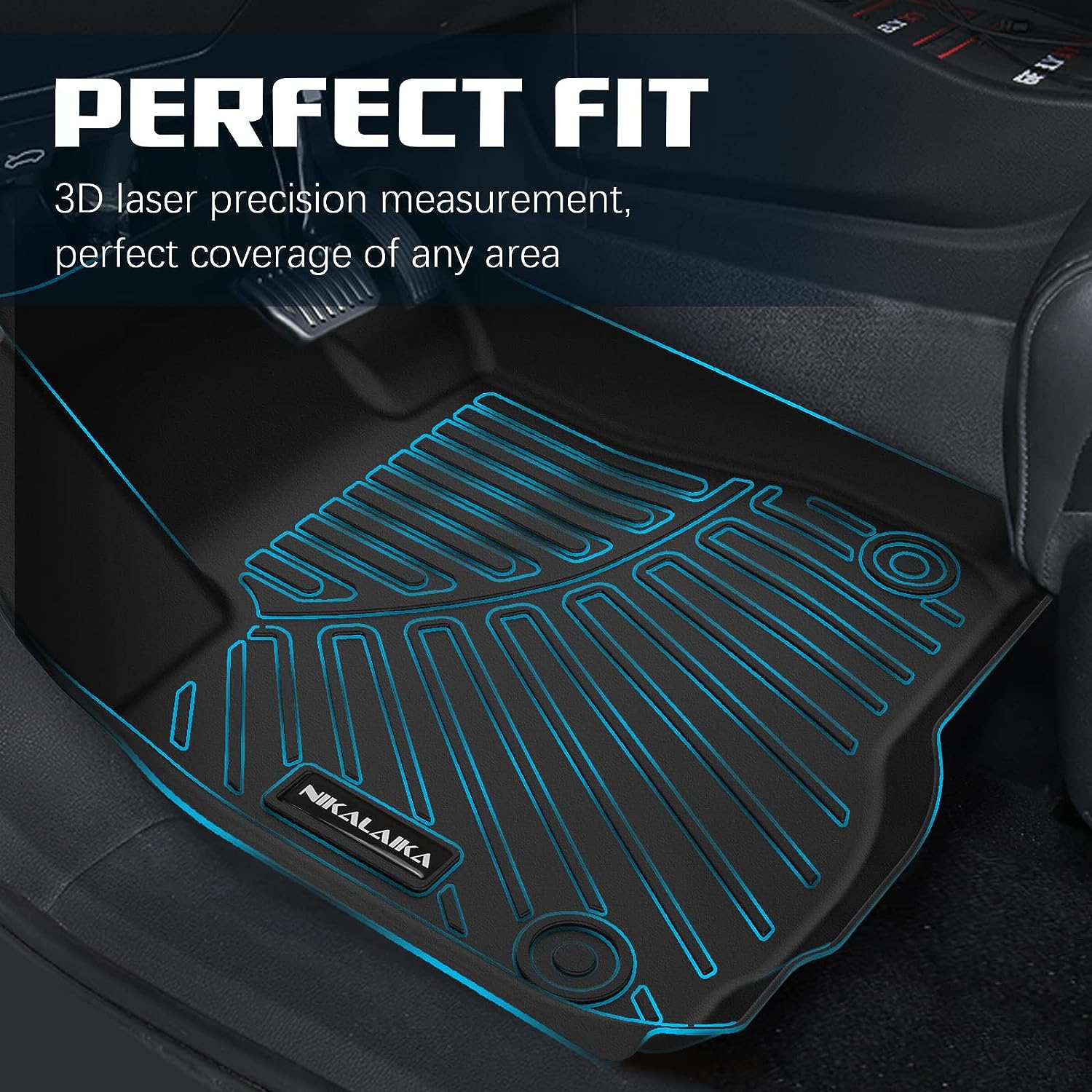 Floor Mats for 2023 2024 Honda Pilot All Weather Protection TPE Rubber Floor Liners for 2023 2024 Honda Pilot Accessories, Odorless Anti-Slip, 1st, 2nd & 3rd Row, Black