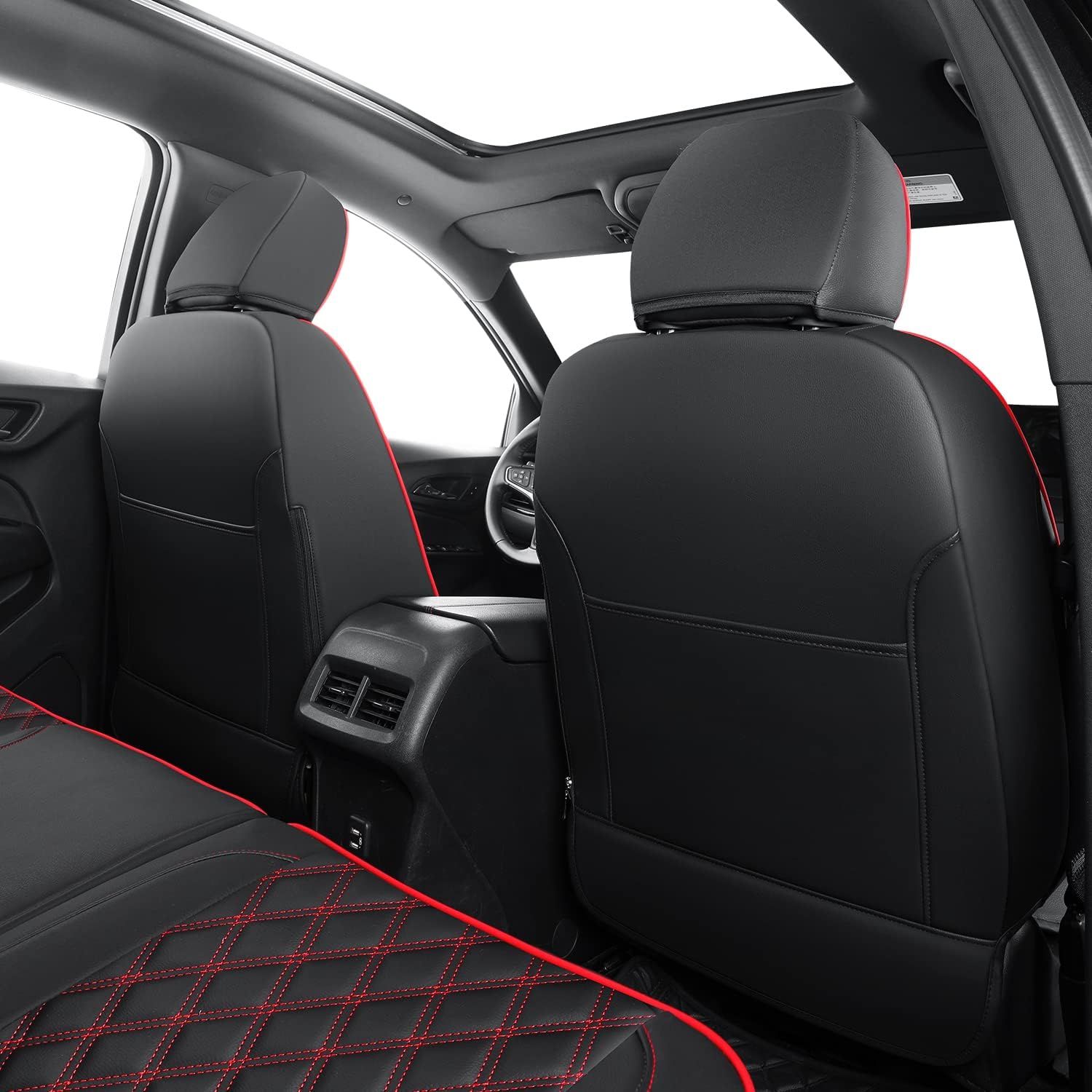 Chevy Equinox Faux Leather Seat Covers Custom fit for 2018-2023 Chevrolet Equinox LT LS LT Fleet Premier RS LS Fleet L 4dr SUV