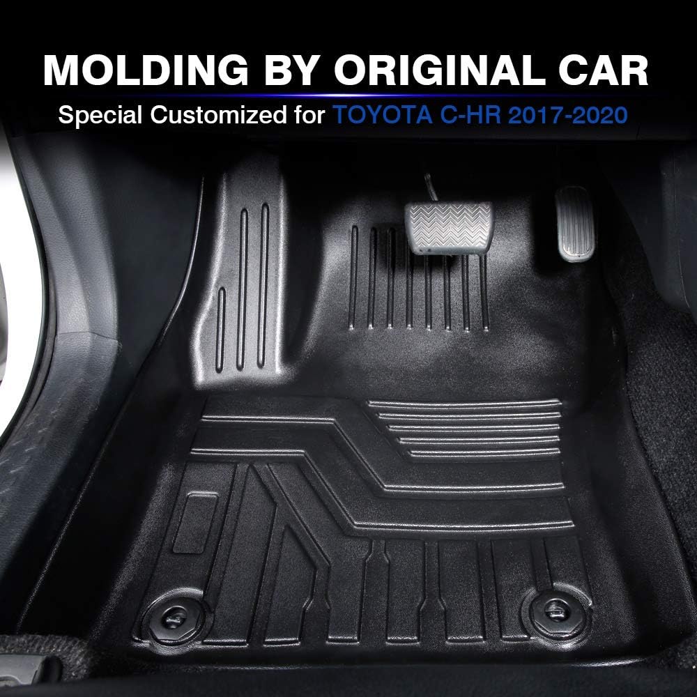 Custom Fit Floor Mats for Ford Escape 2022 2021 2020 No-Hybird (NOT Fit Hybrid Models) Floor Liner All Weather Car Mats 1st & 2nd Row Liners Full Set Black Non-Slip