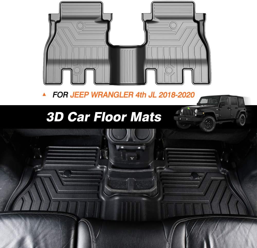 Custom Fit Floor Mats for Ford Escape 2022 2021 2020 No-Hybird (NOT Fit Hybrid Models) Floor Liner All Weather Car Mats 1st & 2nd Row Liners Full Set Black Non-Slip