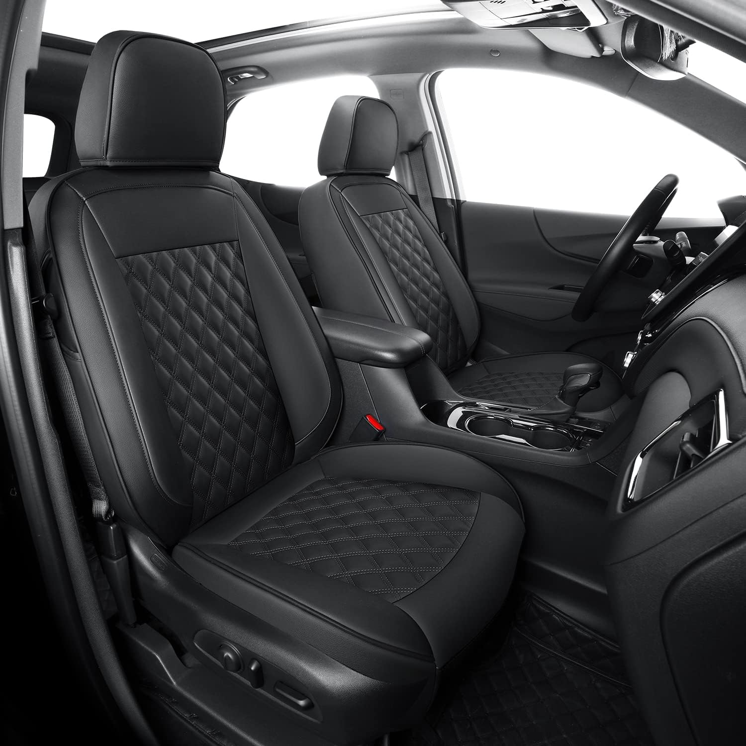 Chevy Equinox Faux Leather Seat Covers Custom fit for 2018-2023 Chevrolet Equinox LT LS LT Fleet Premier RS LS Fleet L 4dr SUV