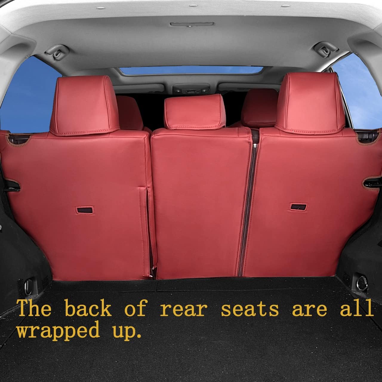 Custom Fit for Toyota RAV4 2013 2014 2015 2016 2017 2018 Car Seat Covers with Waterproof Faux Leather Full Set (Beige, RAV4 2013-2018)