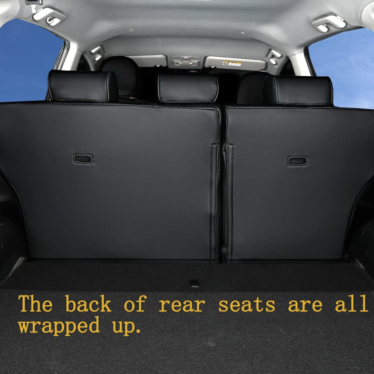 Custom Fit for Toyota RAV4 2013 2014 2015 2016 2017 2018 Car Seat Covers with Waterproof Faux Leather Full Set (Beige, RAV4 2013-2018)