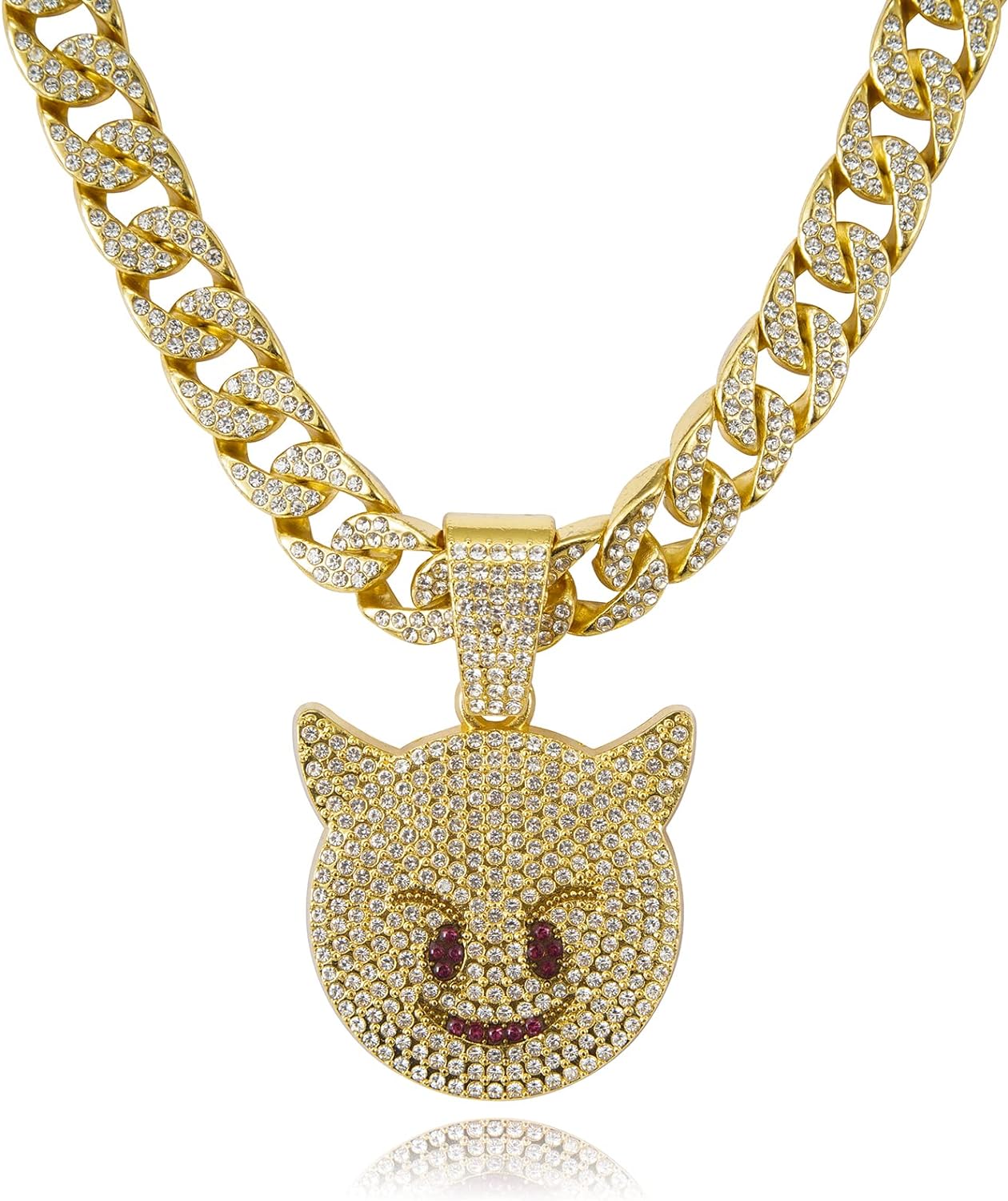Miami Mens Cuban Link Chain Silver Gold Plated Bling Cuban Necklace Diamond Chain for Men 13MM iced out chain Hip Hop Jewelry，8.5/18/20/24 Inch Length-With metal gift box.
