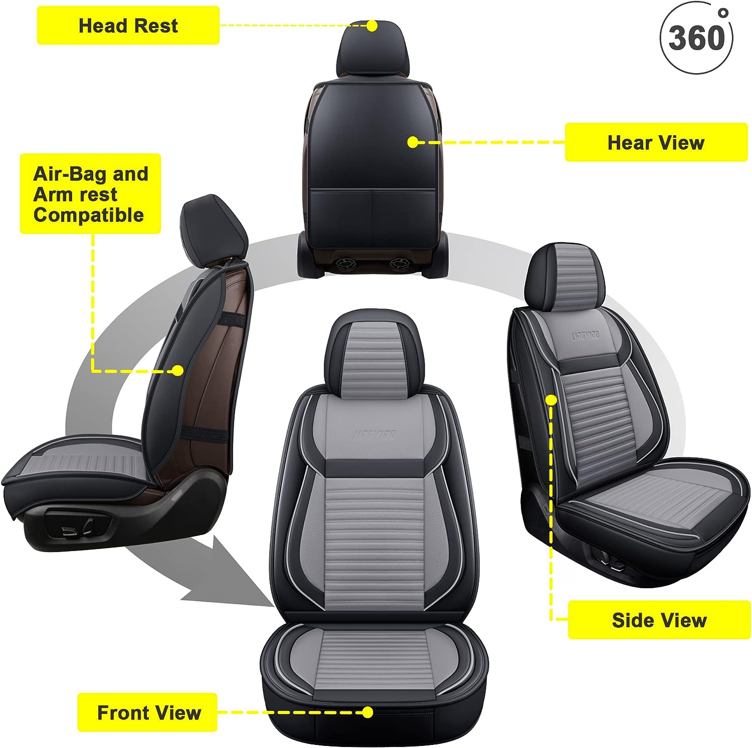 Linen Anti-Slip Full Seat Cover Sets for Subaru impreza