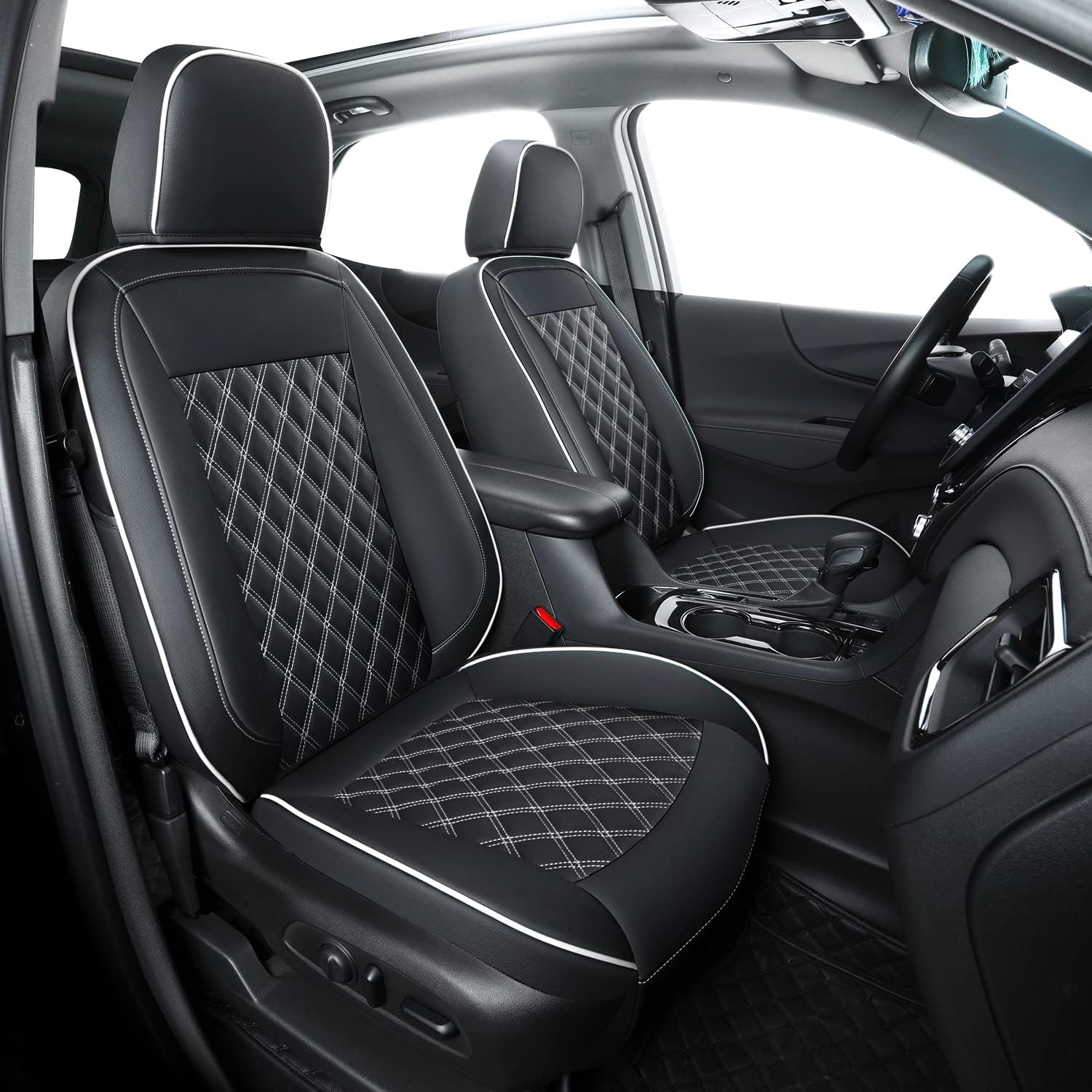 Chevy Equinox Faux Leather Seat Covers Custom fit for 2018-2023 Chevrolet Equinox LT LS LT Fleet Premier RS LS Fleet L 4dr SUV