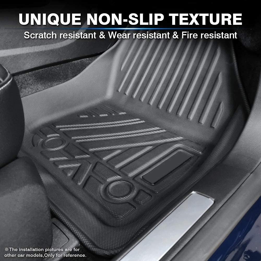 Custom Fit Floor Mats for Ford Escape 2022 2021 2020 No-Hybird (NOT Fit Hybrid Models) Floor Liner All Weather Car Mats 1st & 2nd Row Liners Full Set Black Non-Slip