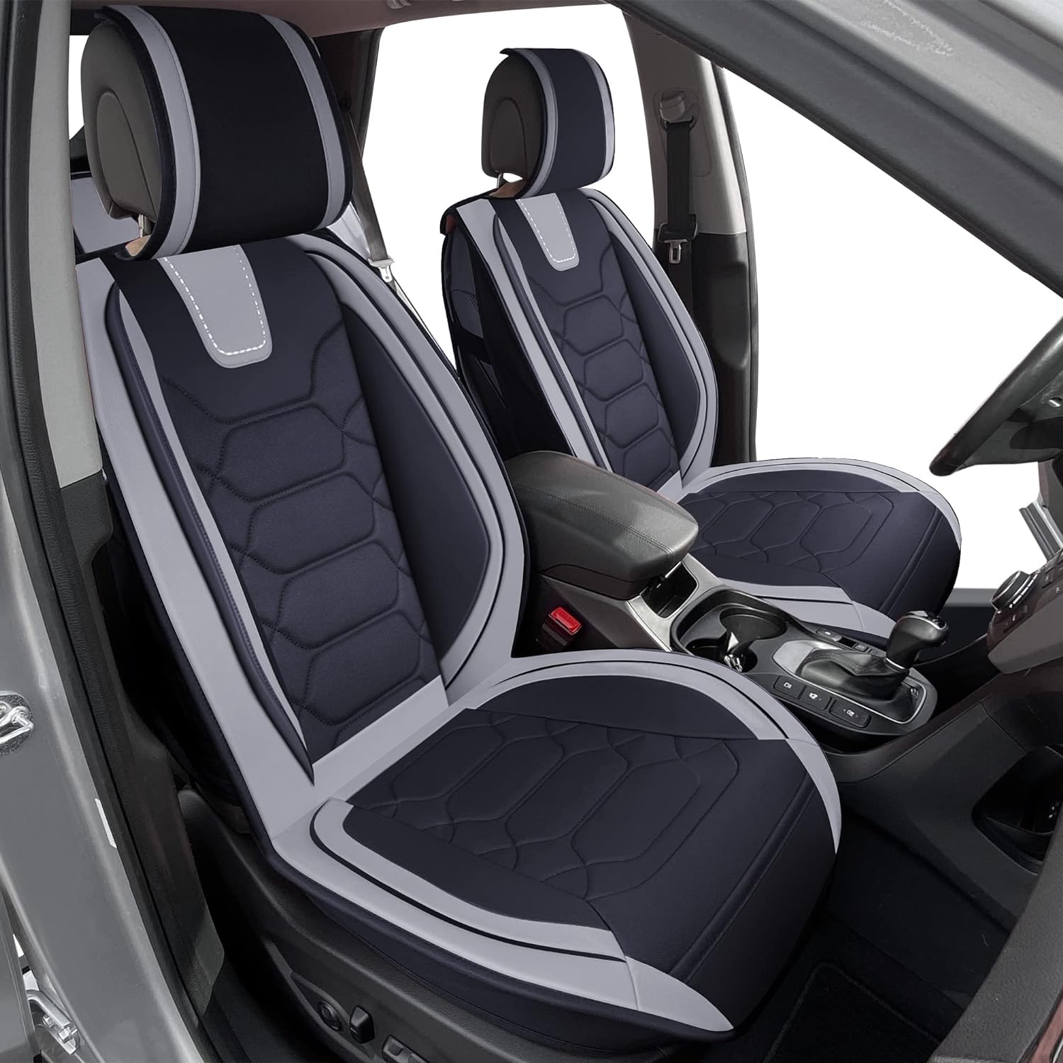 Custom Leather Seat Covers Compatible with Hyundai Santa Fe 2013-2023 (Full Set)