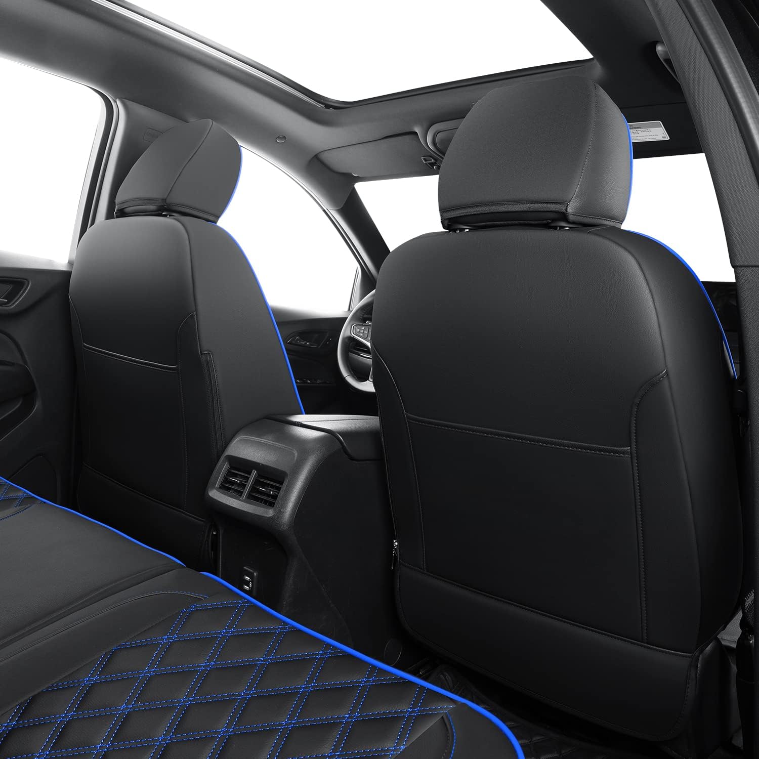 Chevy Equinox Faux Leather Seat Covers Custom fit for 2018-2023 Chevrolet Equinox LT LS LT Fleet Premier RS LS Fleet L 4dr SUV