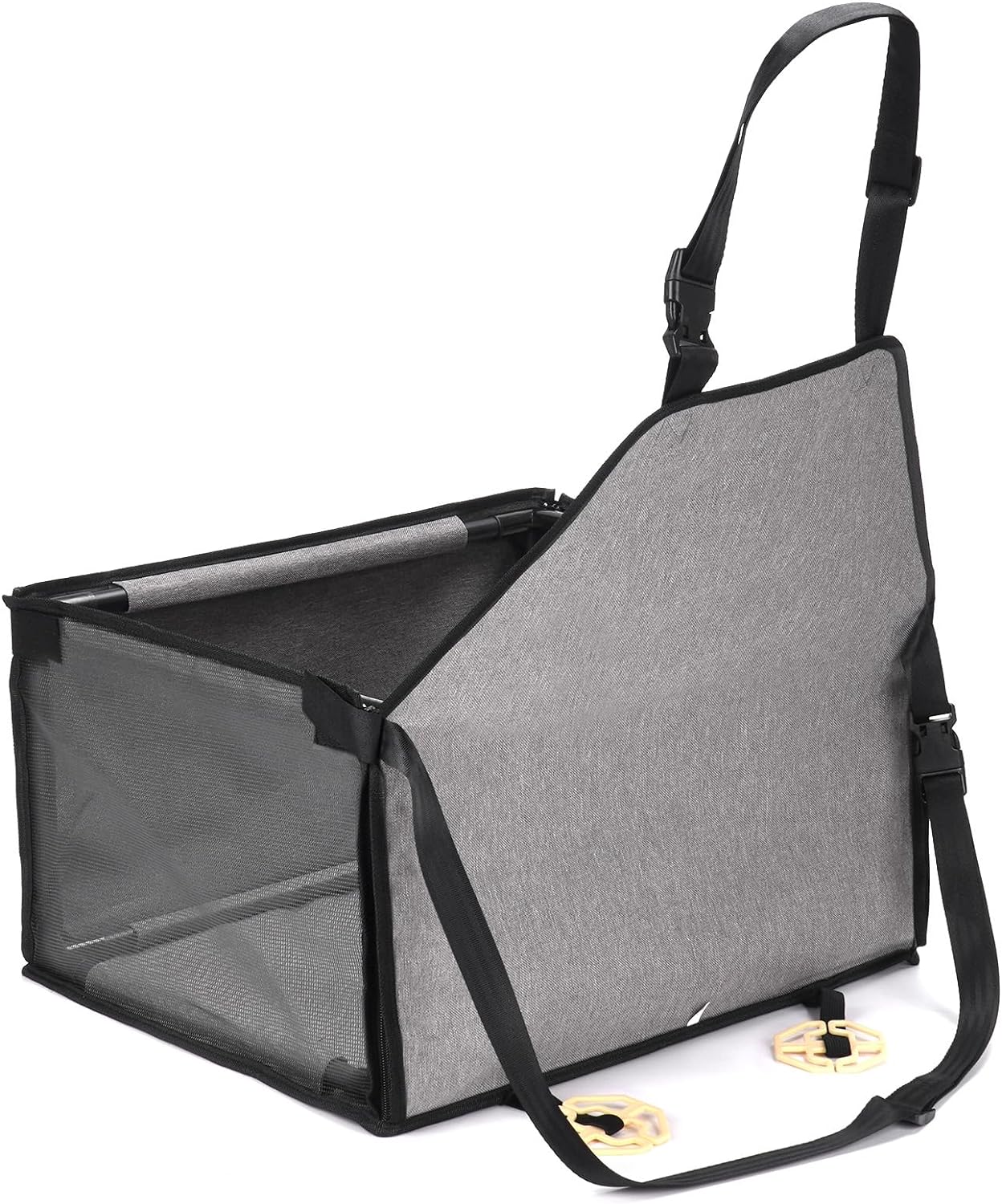 GENORTH Dog Car Seats for Medium Dogs 20lbs,Upgrade Dog Booster Seat Folding Puppy Car Seat for Small to Medium Pet