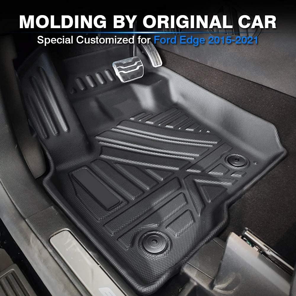 Custom Fit Floor Mats for Ford Escape 2022 2021 2020 No-Hybird (NOT Fit Hybrid Models) Floor Liner All Weather Car Mats 1st & 2nd Row Liners Full Set Black Non-Slip