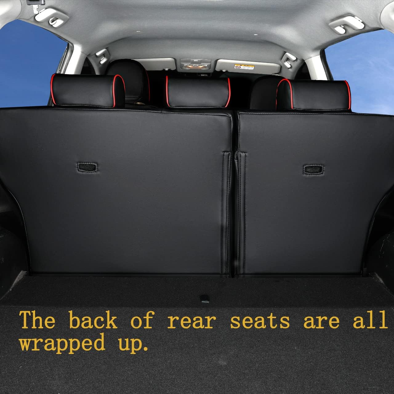 Custom Fit for Toyota RAV4 2013 2014 2015 2016 2017 2018 Car Seat Covers with Waterproof Faux Leather Full Set (Beige, RAV4 2013-2018)