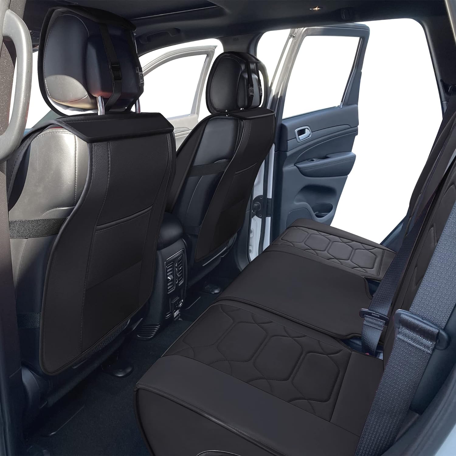 Custom Leather Seat Covers Compatible with Hyundai Santa Fe 2013-2023 (Full Set)