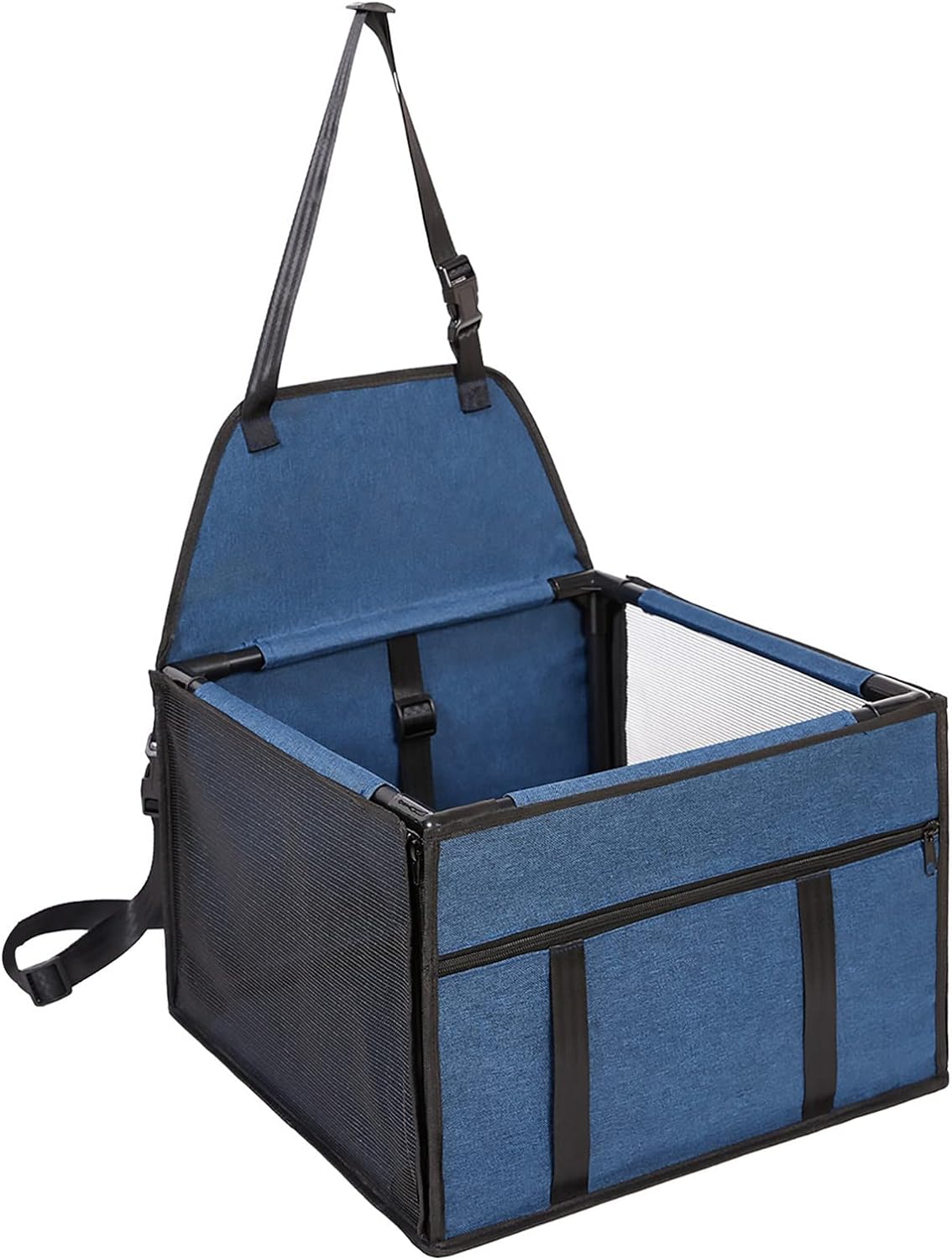 GENORTH Dog Car Seats for Medium Dogs 20lbs,Upgrade Dog Booster Seat Folding Puppy Car Seat for Small to Medium Pet