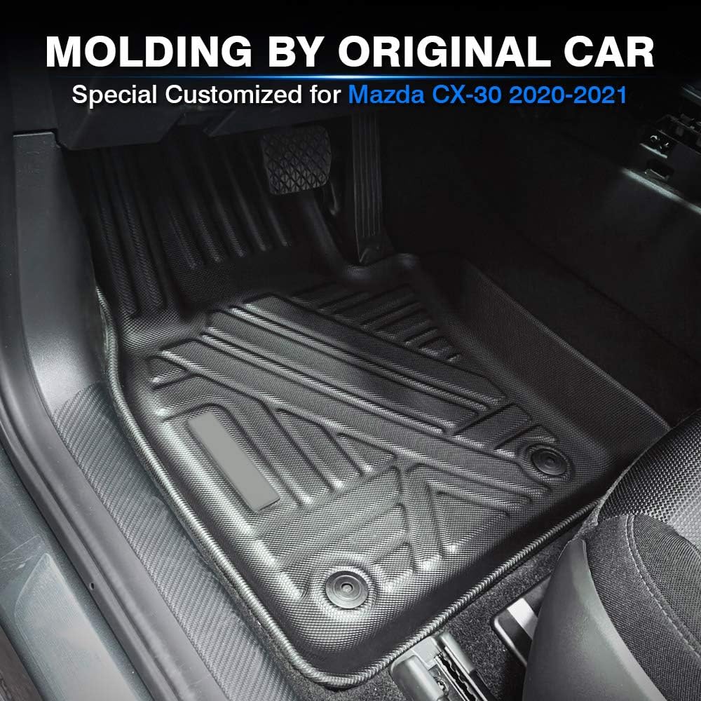 Custom Fit Floor Mats for Ford Escape 2022 2021 2020 No-Hybird (NOT Fit Hybrid Models) Floor Liner All Weather Car Mats 1st & 2nd Row Liners Full Set Black Non-Slip