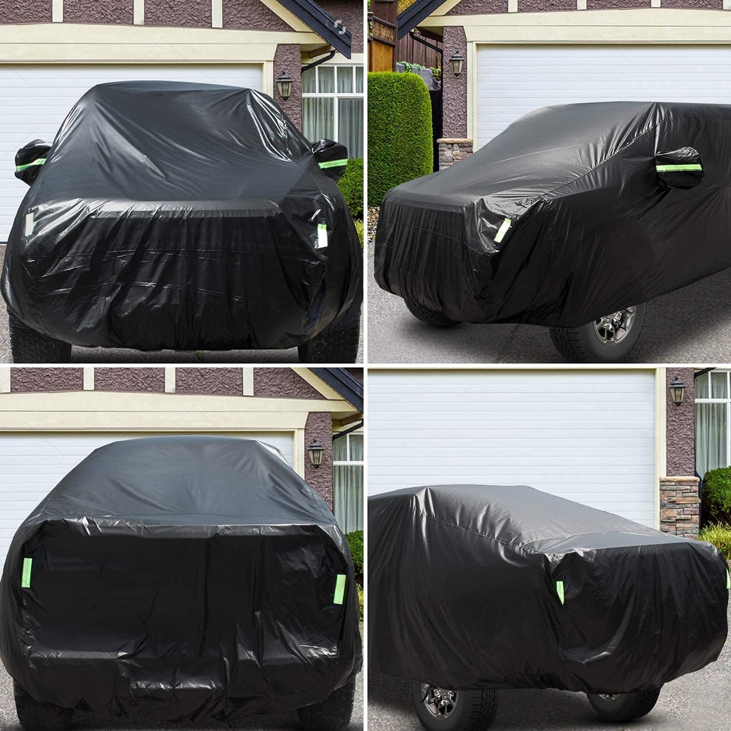 Car Cover Waterproof All Weather for Automobiles Heavy Duty Full Exterior Covers Fit Sedan Dodge Charger, Chrysler 300, Hyundai Genesis, Ford Taurus, Buick Lacrosse, Mercedes Benz S-Class (194"-208")