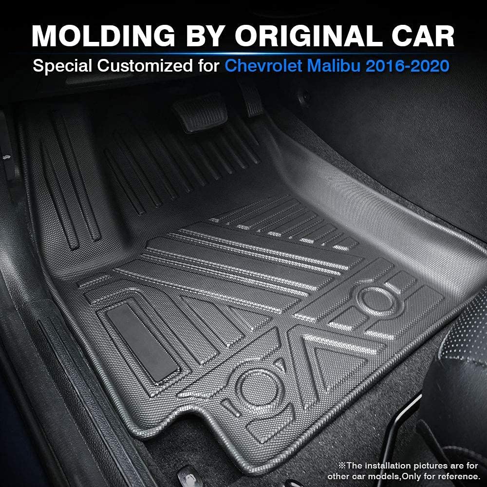 Custom Fit Floor Mats for Ford Escape 2022 2021 2020 No-Hybird (NOT Fit Hybrid Models) Floor Liner All Weather Car Mats 1st & 2nd Row Liners Full Set Black Non-Slip