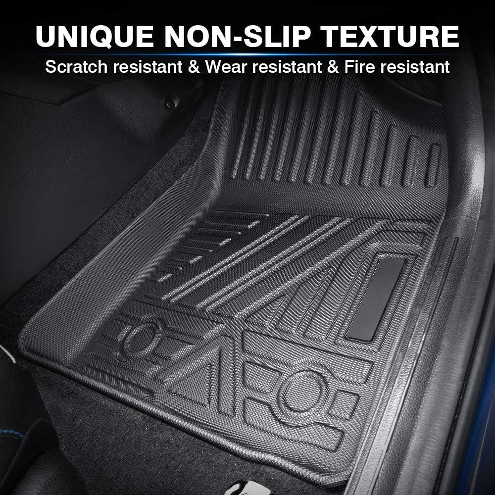 Custom Fit Floor Mats for Ford Escape 2022 2021 2020 No-Hybird (NOT Fit Hybrid Models) Floor Liner All Weather Car Mats 1st & 2nd Row Liners Full Set Black Non-Slip