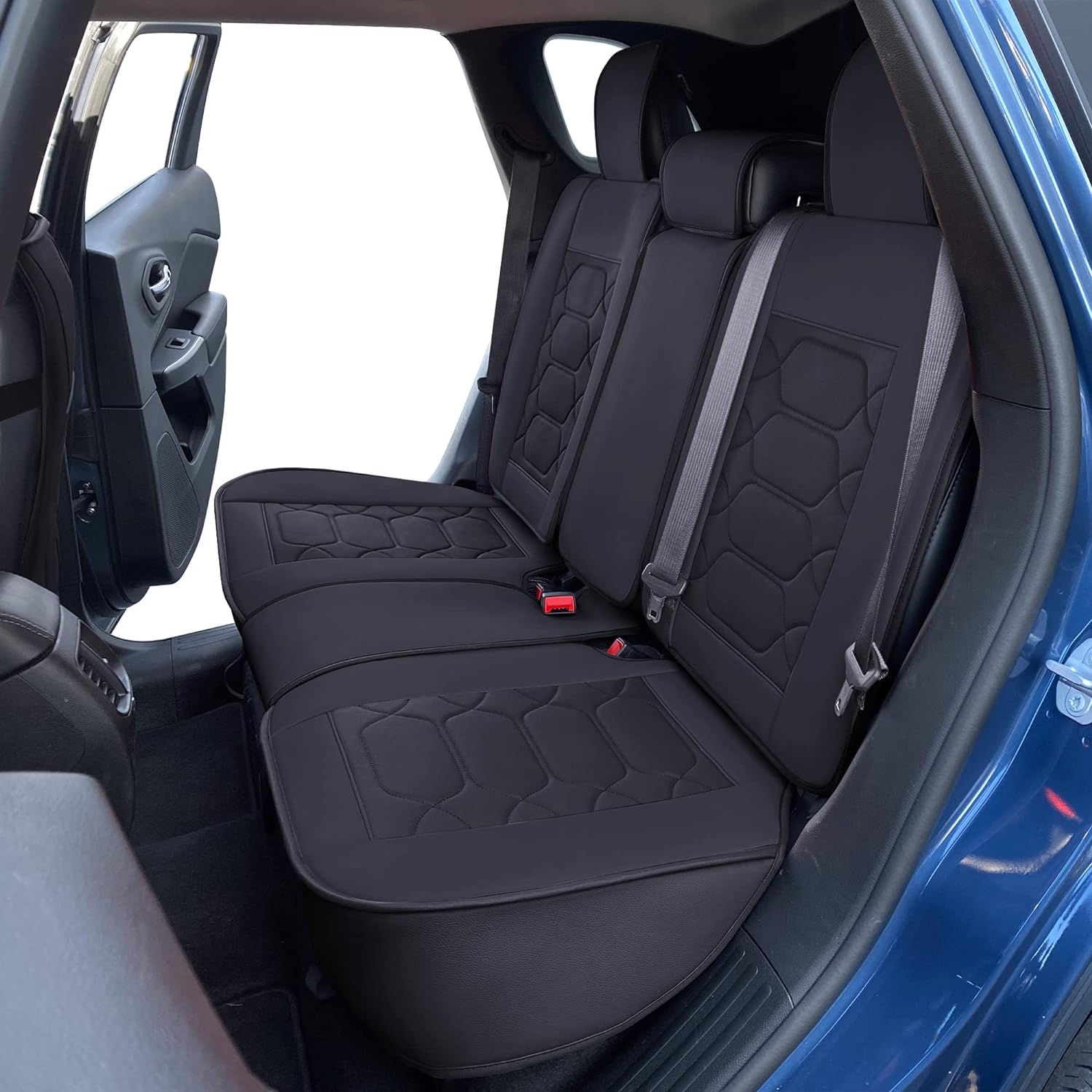 Custom Leather Seat Covers Compatible with Hyundai Santa Fe 2013-2023 (Full Set)