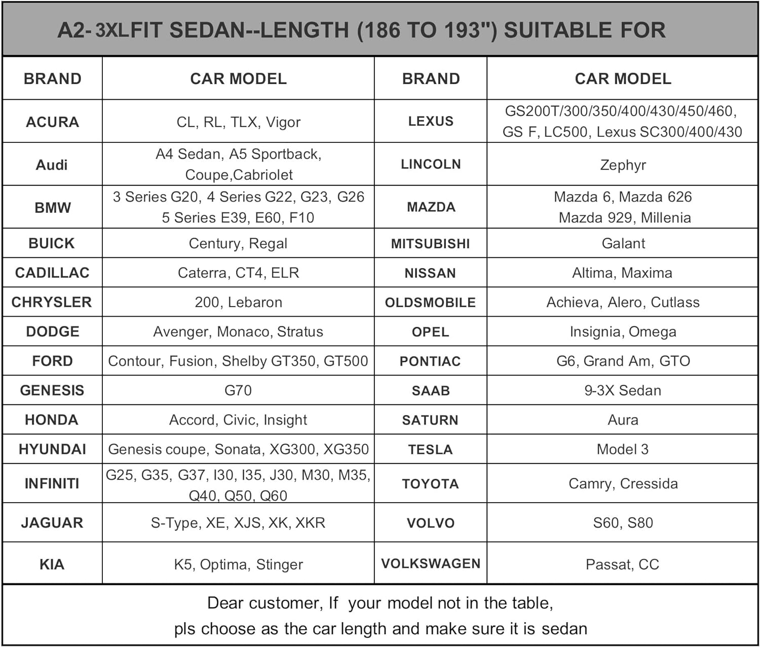 Car Cover Waterproof All Weather for Automobiles, Outdoor Full Cover Rain Sun UV Protection with Zipper Cotton, Size A2 3XL Universal Fit for Sedan (186-193 inch)