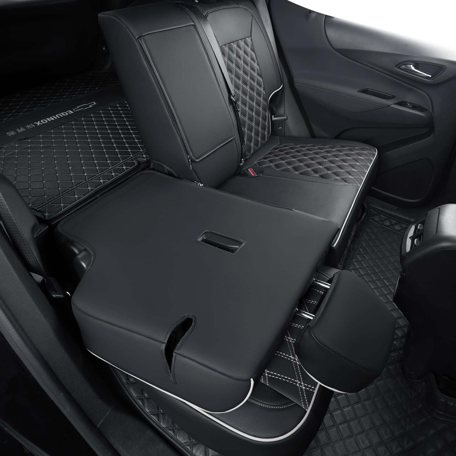 Chevy Equinox Faux Leather Seat Covers Custom fit for 2018-2023 Chevrolet Equinox LT LS LT Fleet Premier RS LS Fleet L 4dr SUV