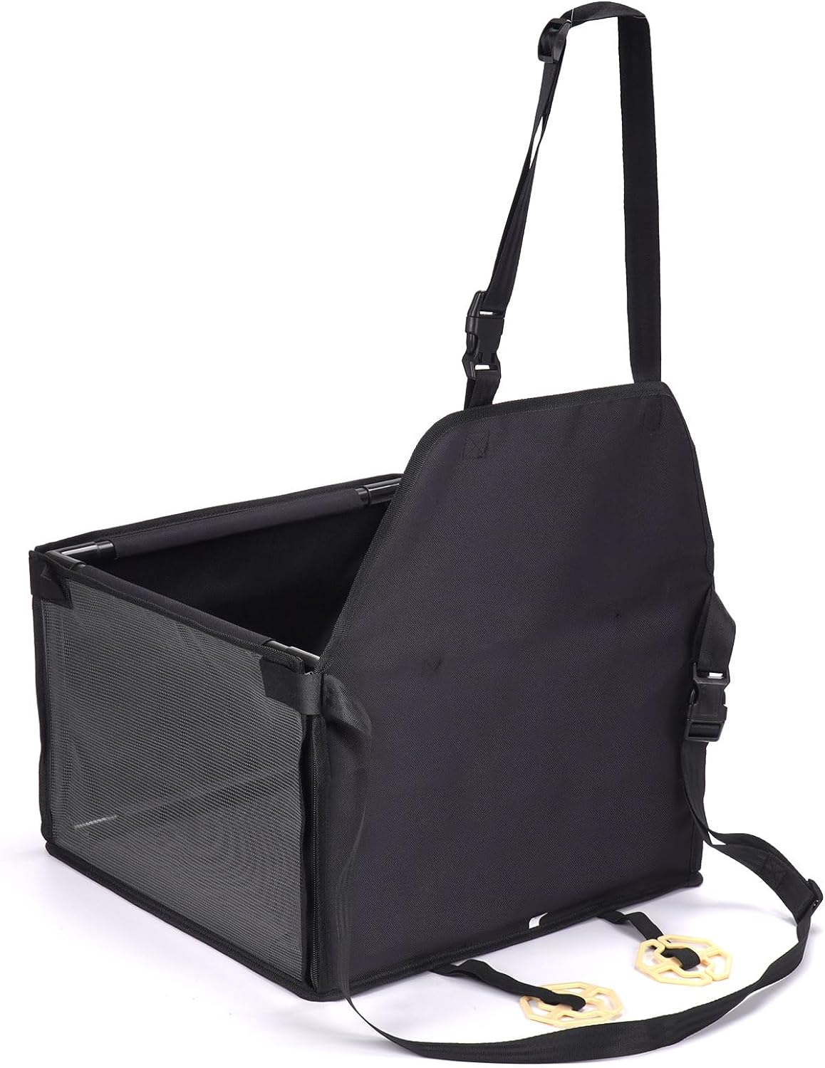 GENORTH Dog Car Seats for Medium Dogs 20lbs,Upgrade Dog Booster Seat Folding Puppy Car Seat for Small to Medium Pet