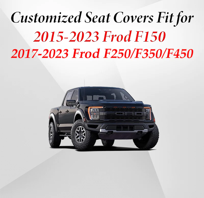 Luxury High Quality Leather Car Seat Cover Fits Ford F150 (2015-2023), F250, F350, F450 (2017 - 2023)
