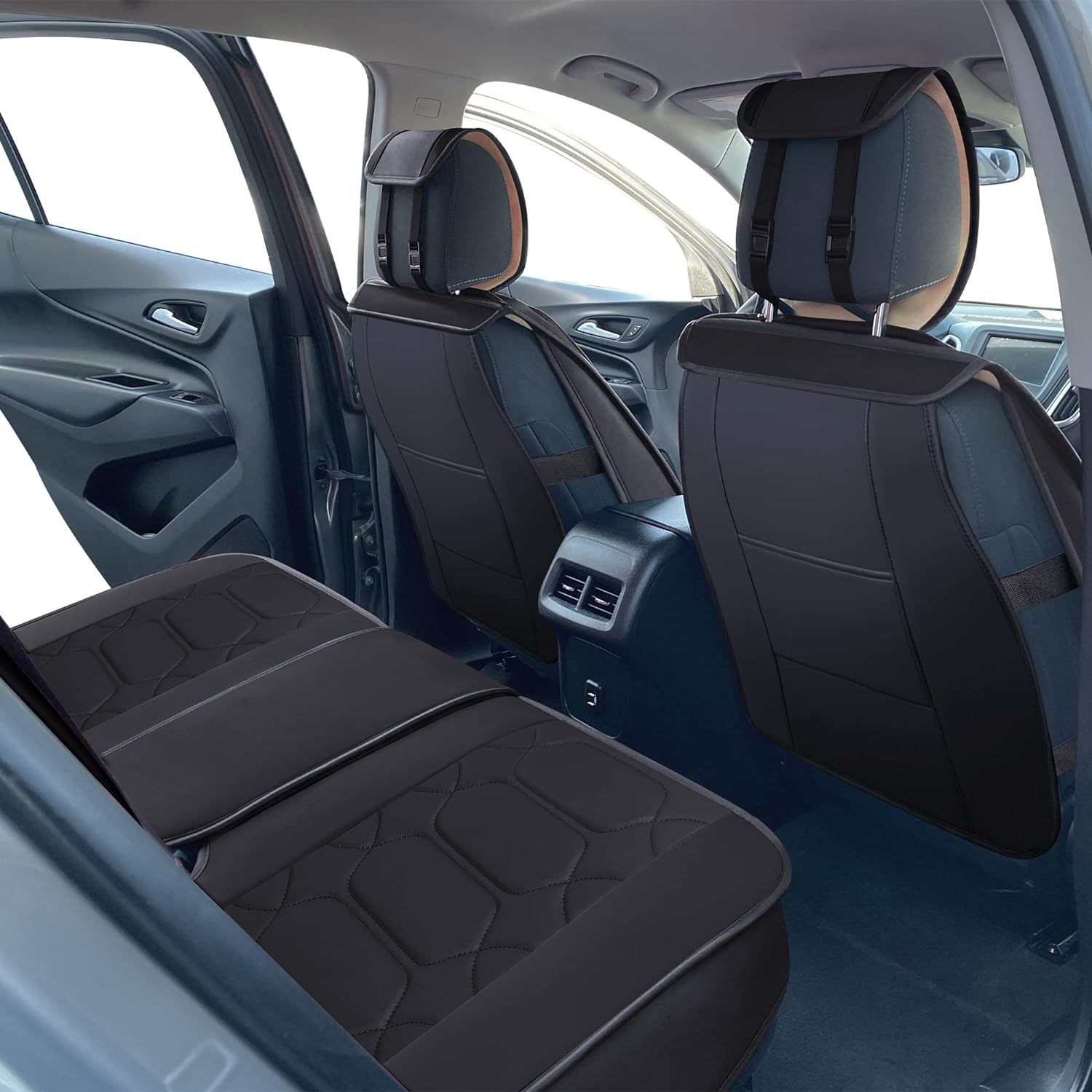 Custom Leather Seat Covers Compatible with Hyundai Santa Fe 2013-2023 (Full Set)