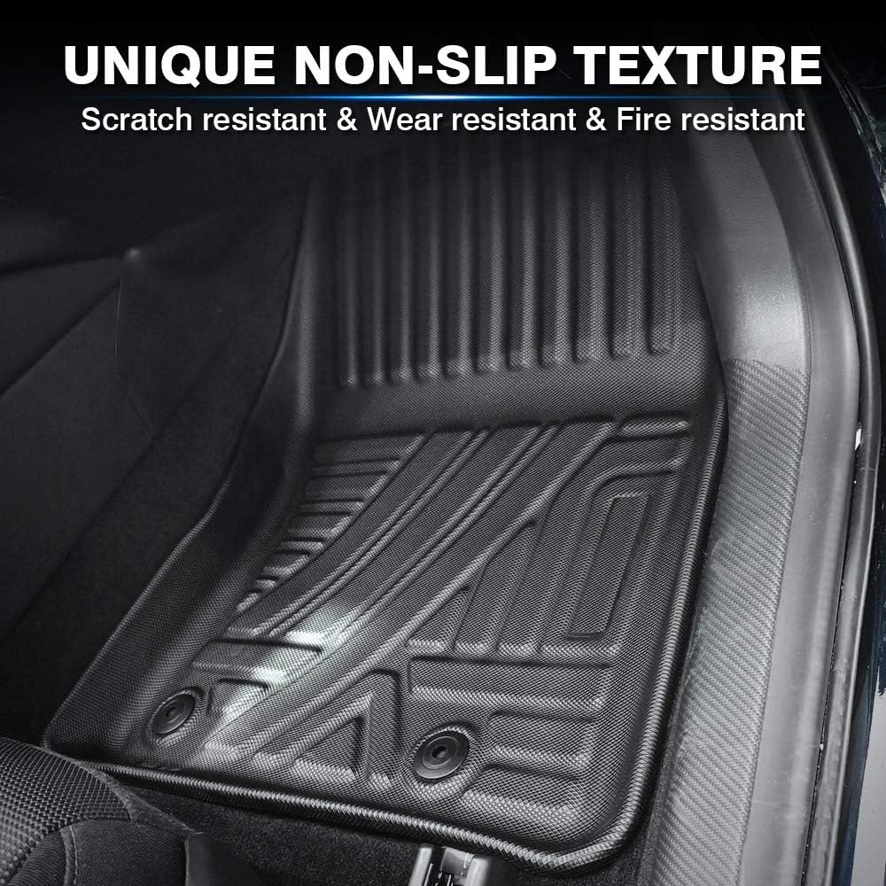 Custom Fit Floor Mats for Ford Escape 2022 2021 2020 No-Hybird (NOT Fit Hybrid Models) Floor Liner All Weather Car Mats 1st & 2nd Row Liners Full Set Black Non-Slip