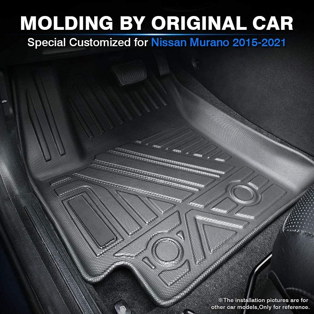 Custom Fit Floor Mats for Ford Escape 2022 2021 2020 No-Hybird (NOT Fit Hybrid Models) Floor Liner All Weather Car Mats 1st & 2nd Row Liners Full Set Black Non-Slip