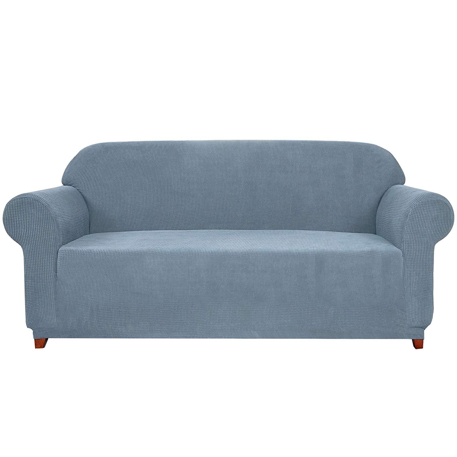 Leroy Plaid Stretch Sofa Slipcover
