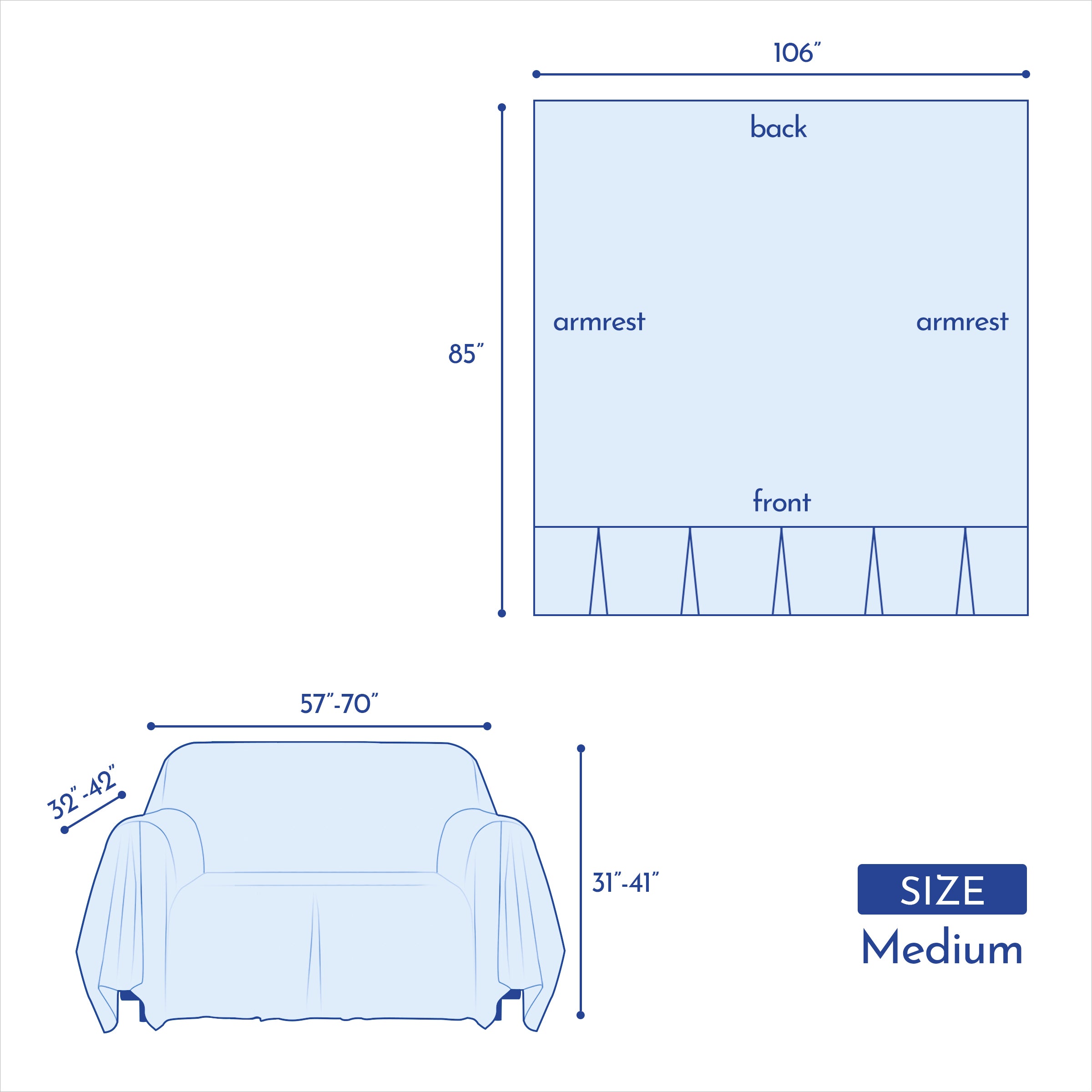 Calum Ruffle Linen Box Cushion Armchair Slipcover