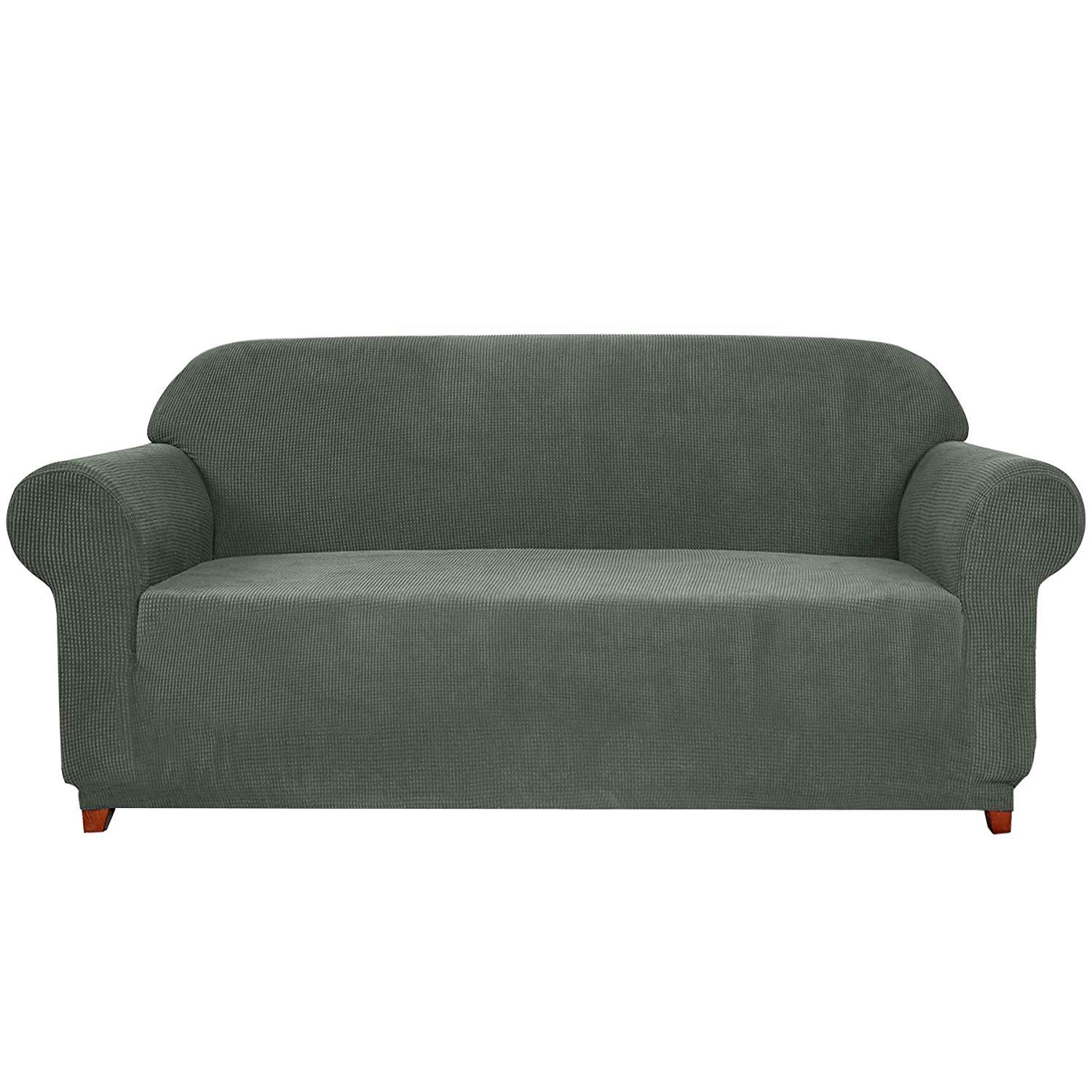 Leroy Plaid Stretch Sofa Slipcover