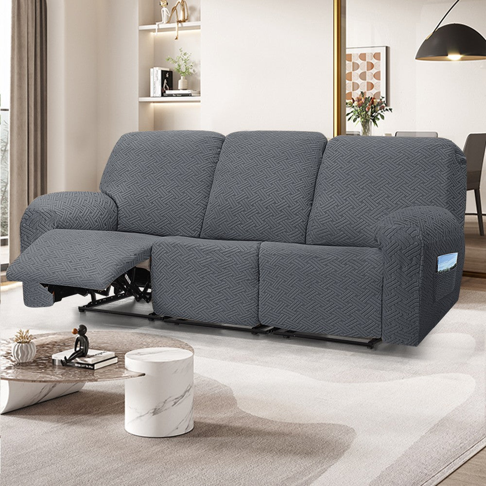 Sofa Cover for All Seasons-Elastic All-Inclusive Recliner Cover for First-Class Comfort  REC REC