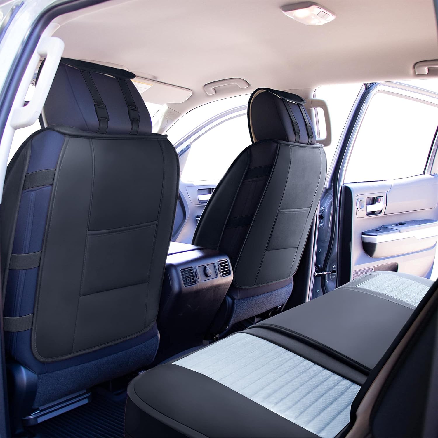 Custom Leather Seat Covers Compatible with Hyundai Santa Fe 2013-2023 (Full Set)