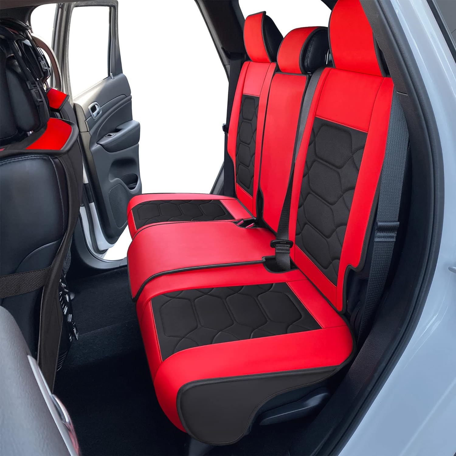 Custom Leather Seat Covers Compatible with Hyundai Santa Fe 2013-2023 (Full Set)