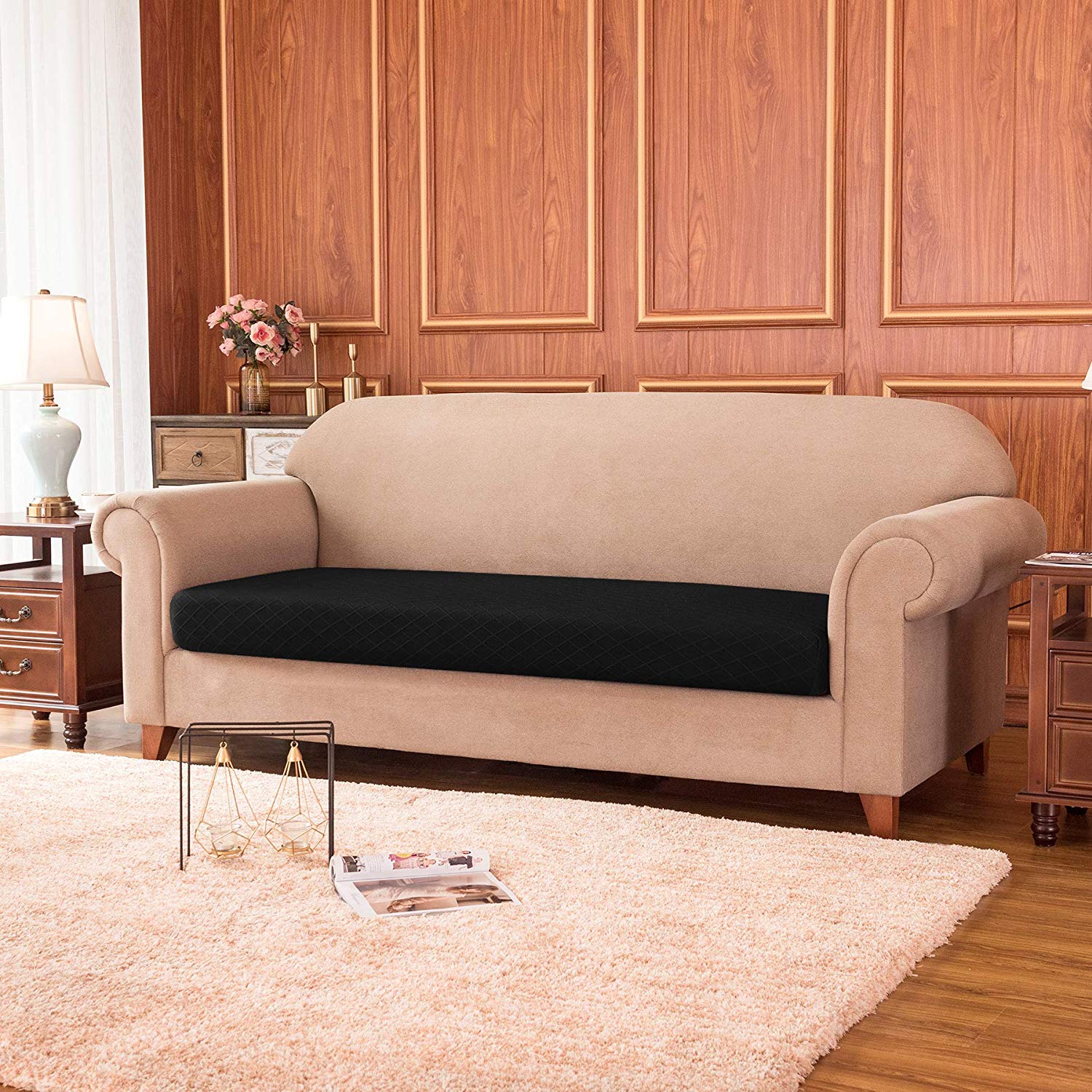 Agape Rhombus Stretch Sofa Cushion Cover