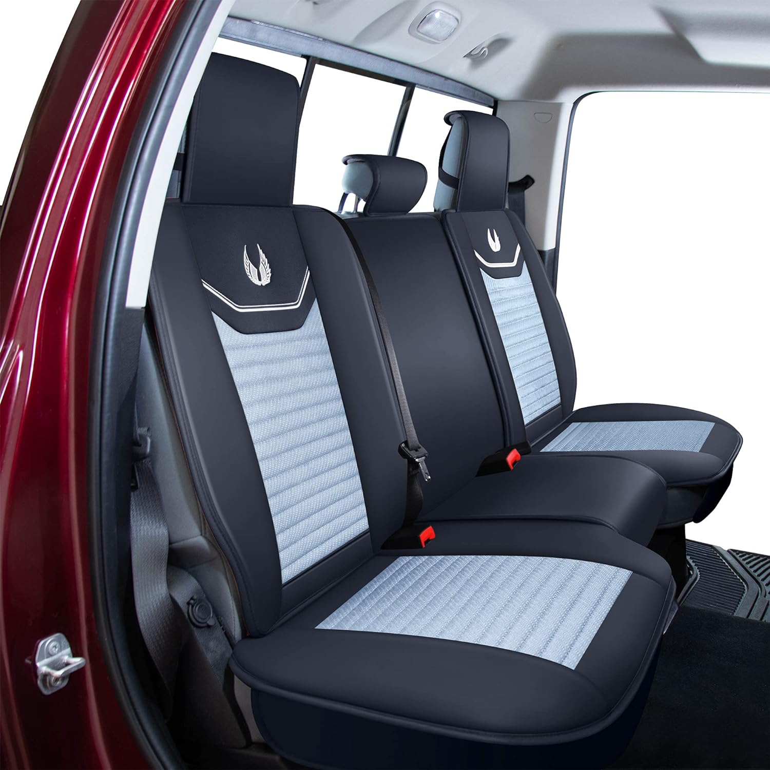 Custom Leather Seat Covers Compatible with Hyundai Santa Fe 2013-2023 (Full Set)