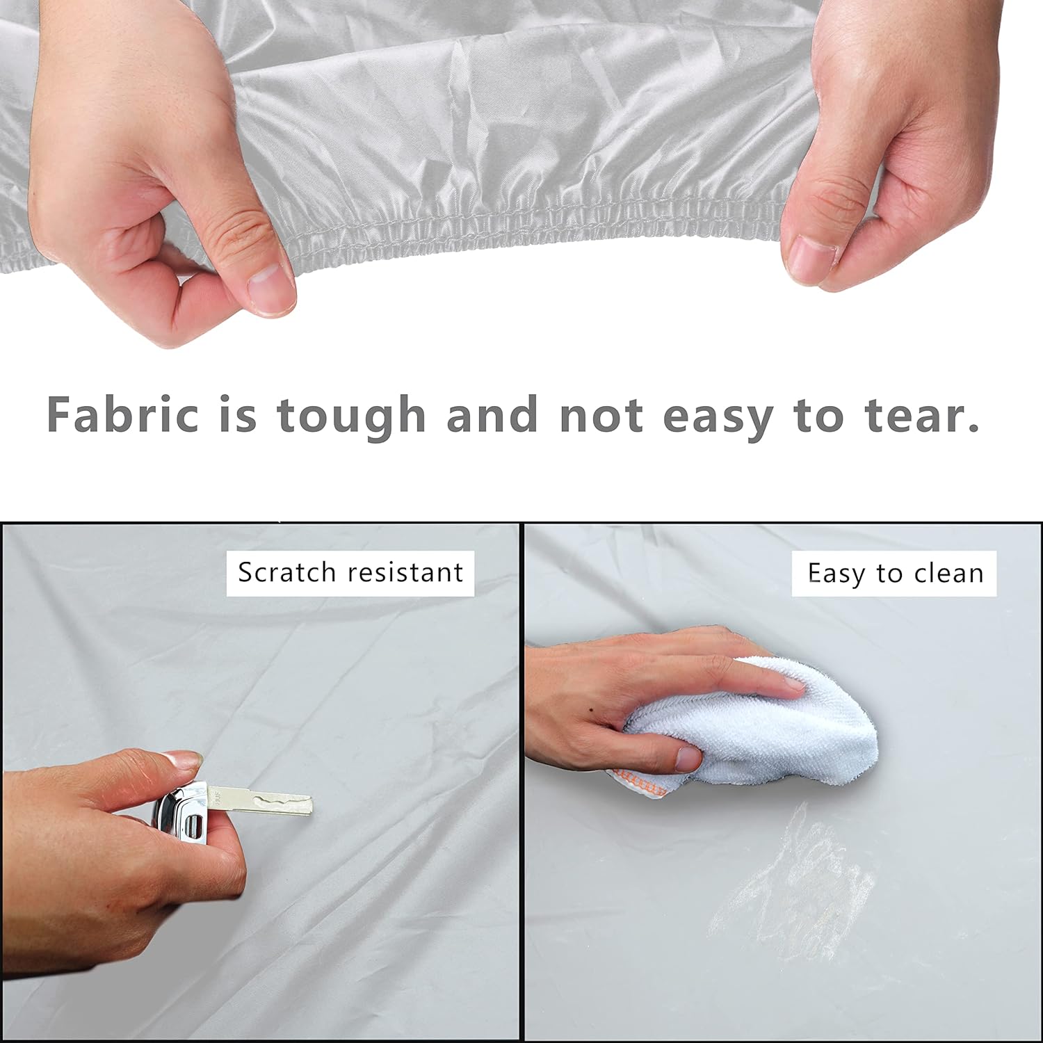 MORNYRAY Waterproof Car Cover All Weather Snowproof UV Protection Windproof Outdoor Full car Cover, Universal Fit for Sedan (Fit Sedan Length 194-206 inch, Blue)