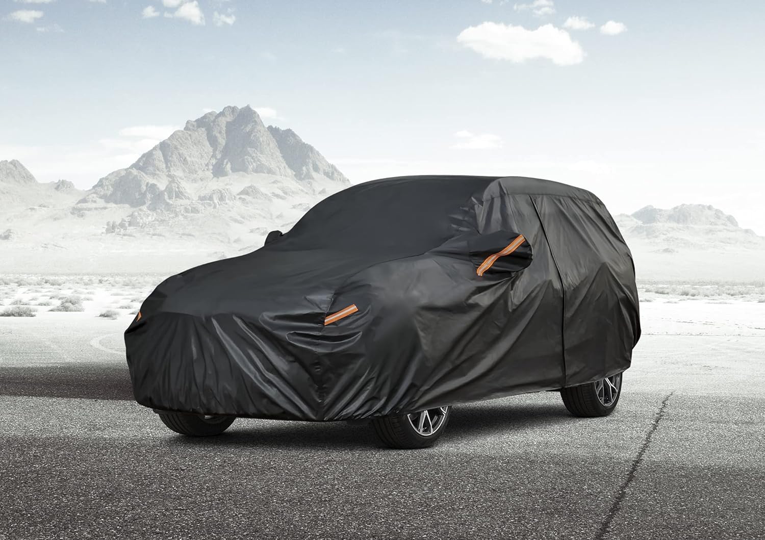 Car Cover Waterproof All Weather for Automobiles, Outdoor Full Cover Rain Sun UV Protection with Zipper Cotton, Size A2 3XL Universal Fit for Sedan (186-193 inch)