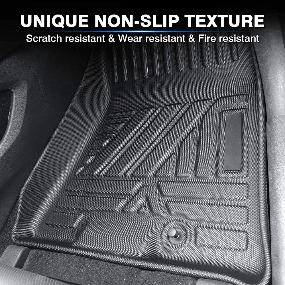 Custom Fit Floor Mats for Ford Escape 2022 2021 2020 No-Hybird (NOT Fit Hybrid Models) Floor Liner All Weather Car Mats 1st & 2nd Row Liners Full Set Black Non-Slip