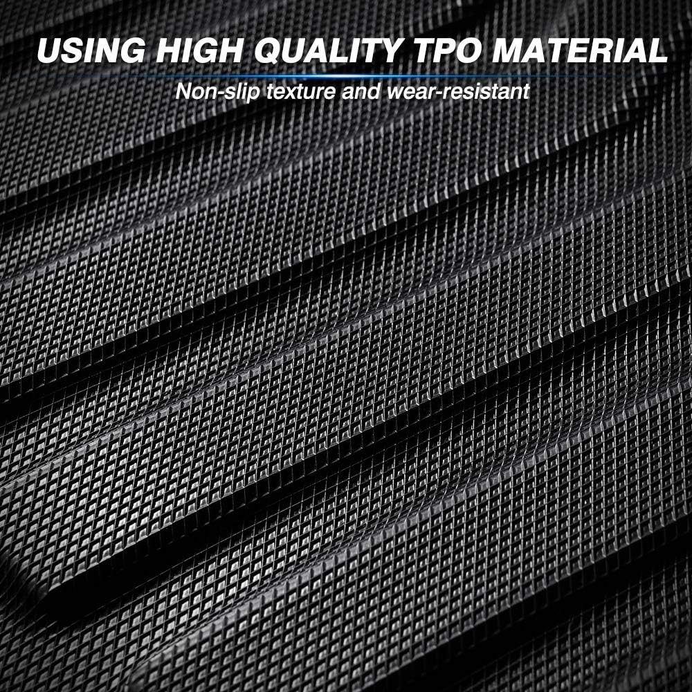 Custom Fit Floor Mats for Ford Escape 2022 2021 2020 No-Hybird (NOT Fit Hybrid Models) Floor Liner All Weather Car Mats 1st & 2nd Row Liners Full Set Black Non-Slip