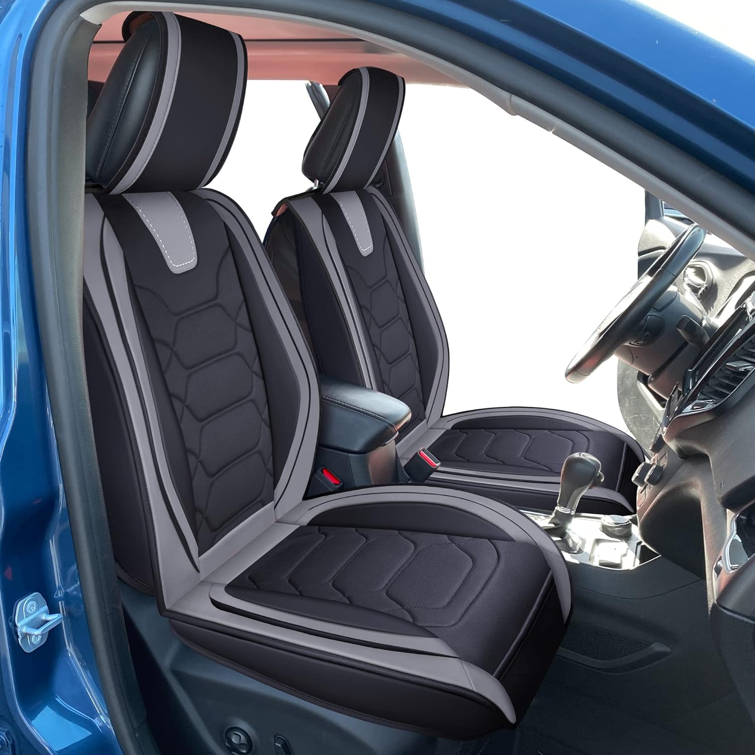 Custom Leather Seat Covers Compatible with Hyundai Santa Fe 2013-2023 (Full Set)