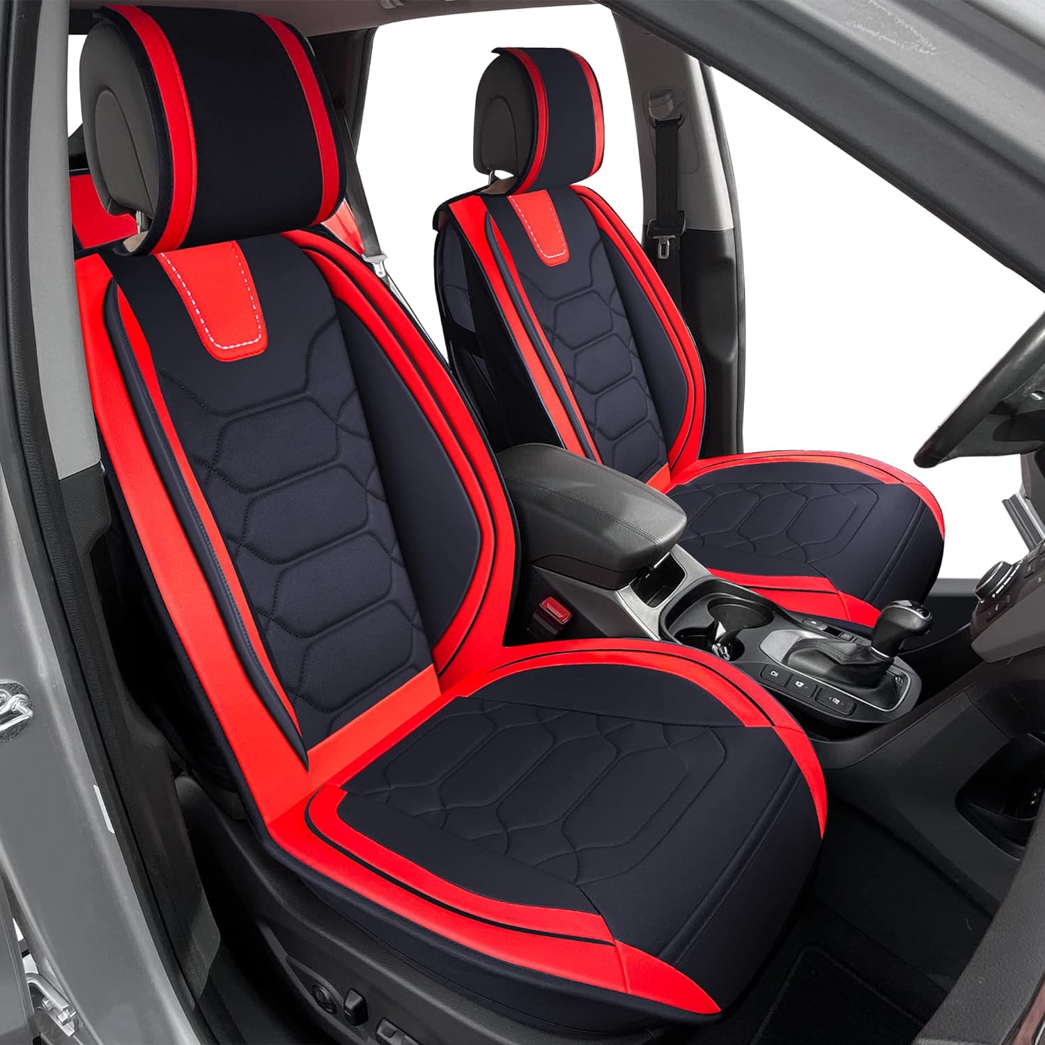 Custom Leather Seat Covers Compatible with Hyundai Santa Fe 2013-2023 (Full Set)